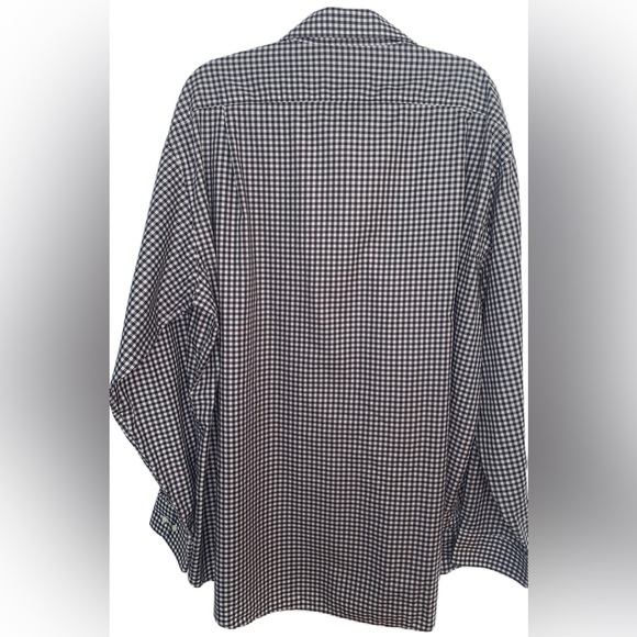 Kevin’s Plantation Collection Charcoal and White Check Dress Shirt XXL - Picture 2 of 6